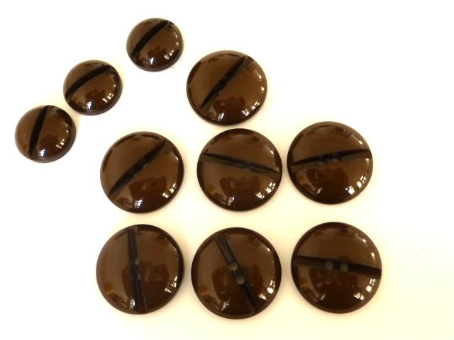 large brown buttons